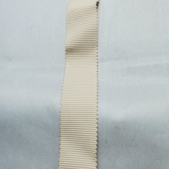 AQUA Faux pearl cluster multi beaded with taupe fabric bib necklace - Picture 7 of 7